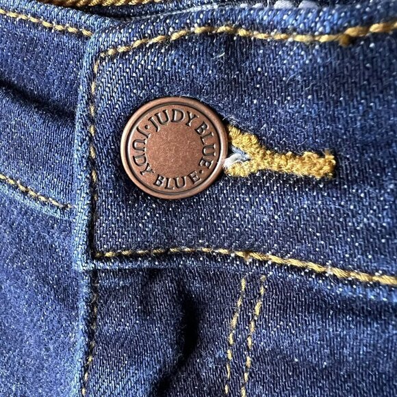 Judy Blue Jeans Womens SZ 11/30 Fremont High Rise Dark Wash Skinny Cotton Blend - Picture 9 of 16